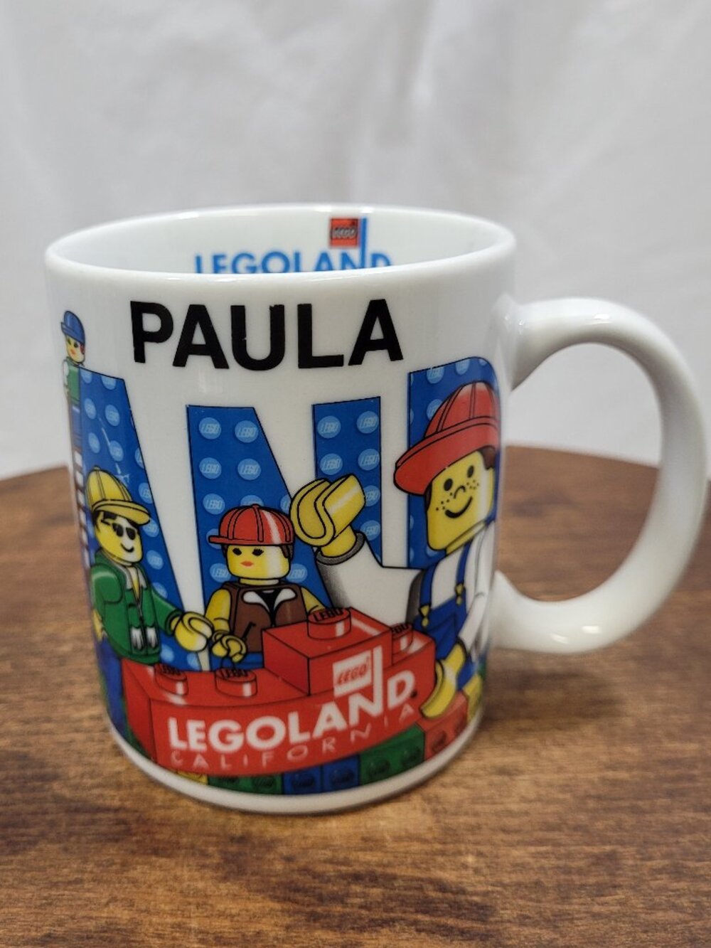 Legoland PAULA Personalized Mug Souvenir 10ozs Coffee Mug Construction Builder